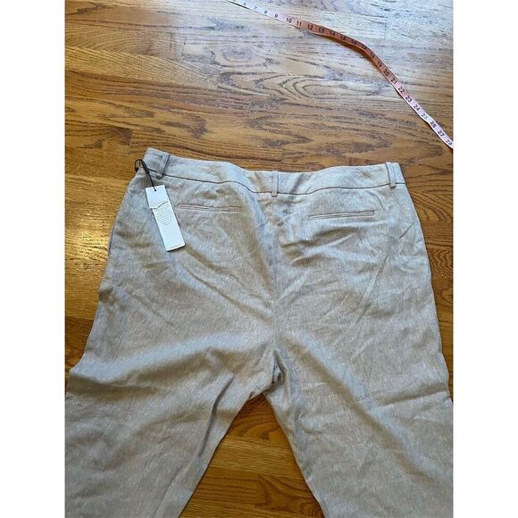Calvin Klein Women's Plus Size 18 Beige Straight Leg Pants Casual - Picture 5 of 12